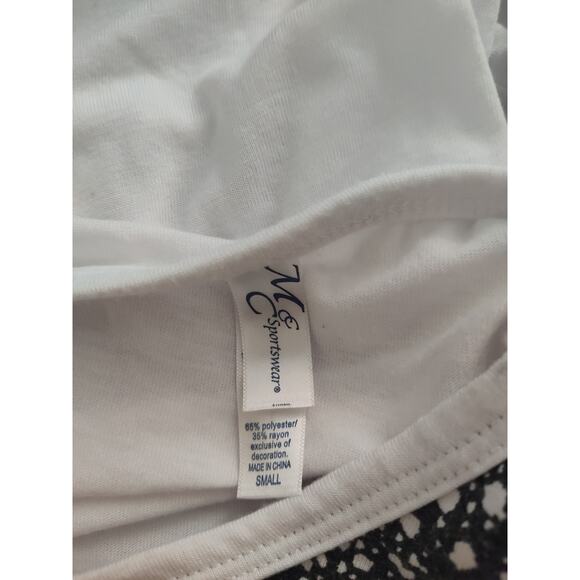 Winter Holiday snowman long sleeve tunic high low hem V-neck Small - Picture 8 of 10